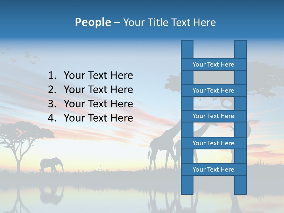 Journey Black Kenya PowerPoint Template
