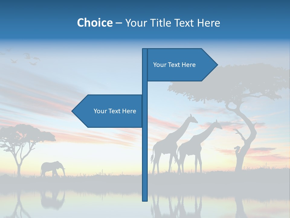 Journey Black Kenya PowerPoint Template