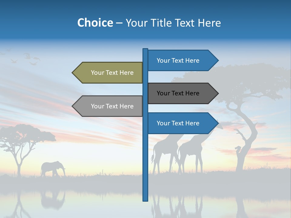Journey Black Kenya PowerPoint Template