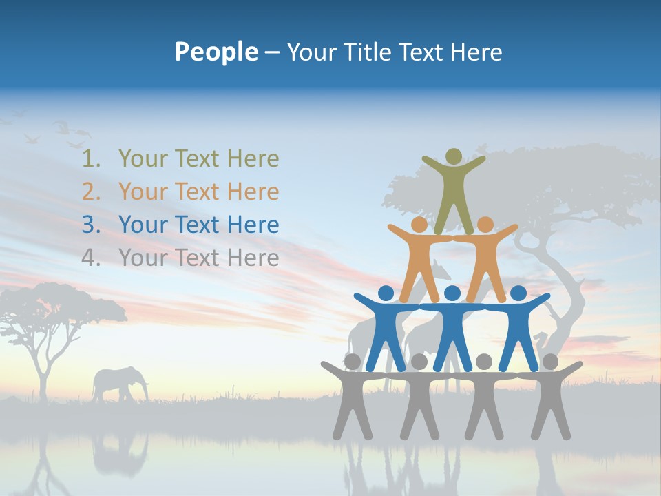 Journey Black Kenya PowerPoint Template