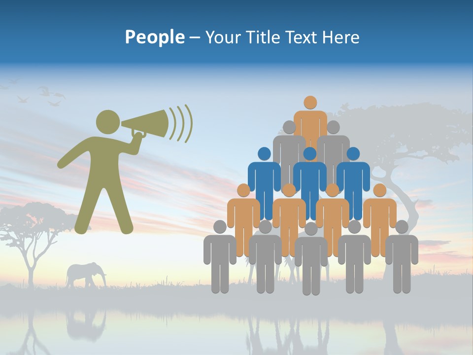 Journey Black Kenya PowerPoint Template