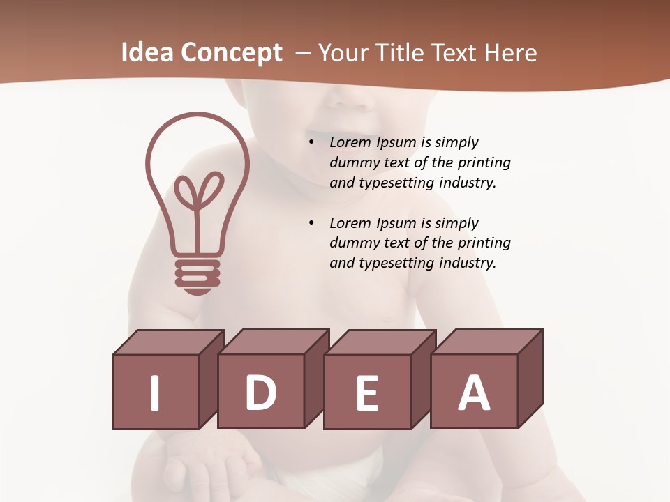 Background Sitting Isolated PowerPoint Template