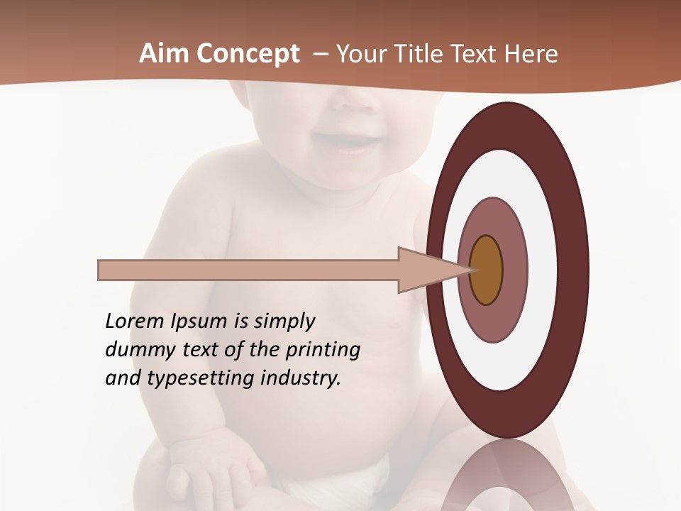 Background Sitting Isolated PowerPoint Template