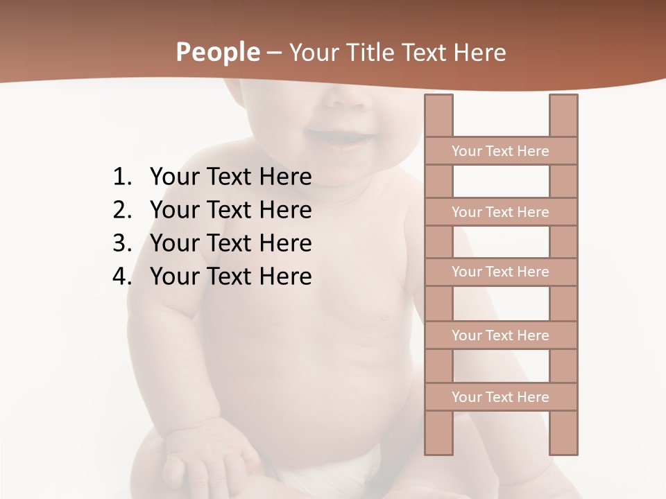 Background Sitting Isolated PowerPoint Template