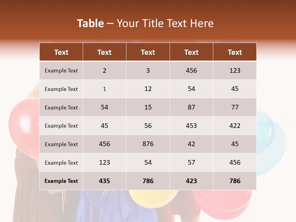 Crowd Happiness Girl PowerPoint Template