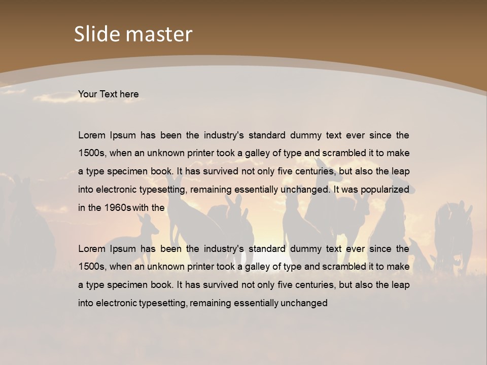 Drawing Black Beam PowerPoint Template