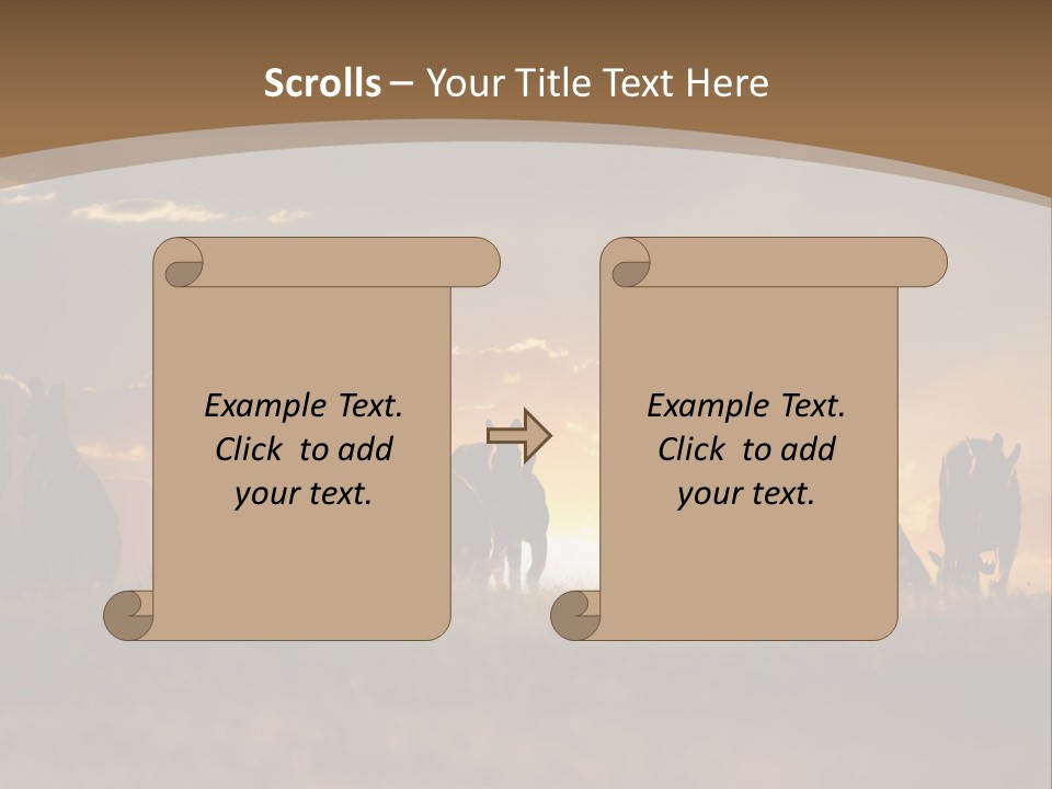 Drawing Black Beam PowerPoint Template