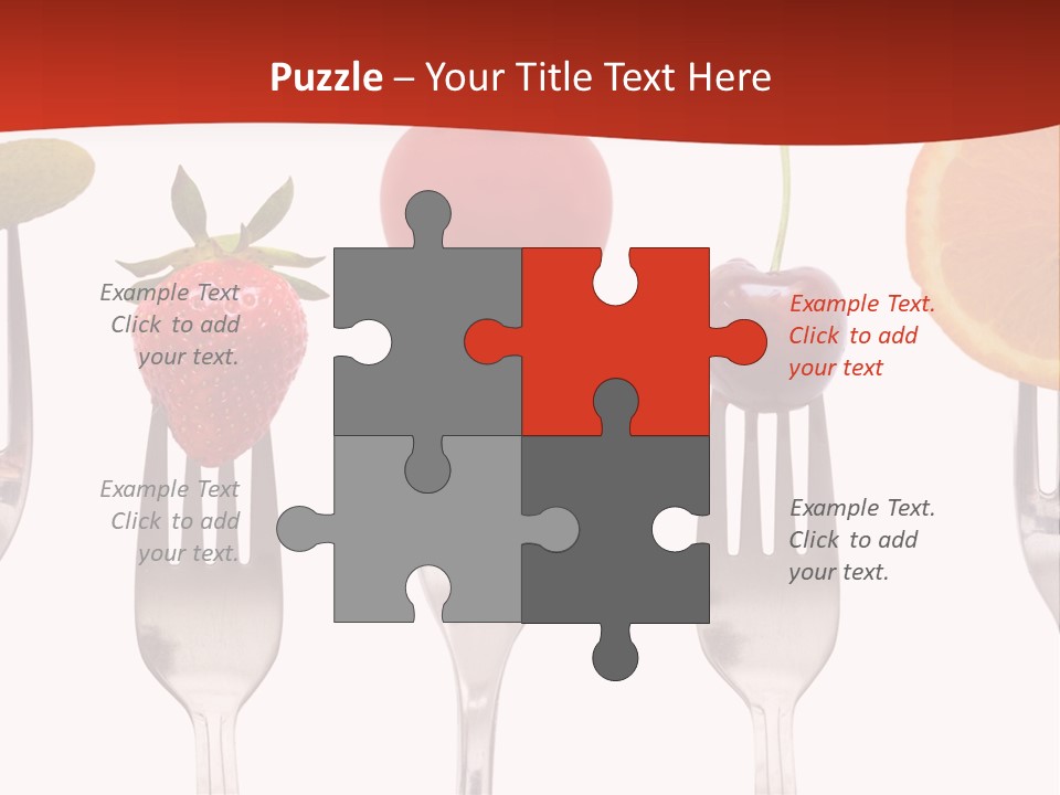 Five Snack Cherry PowerPoint Template