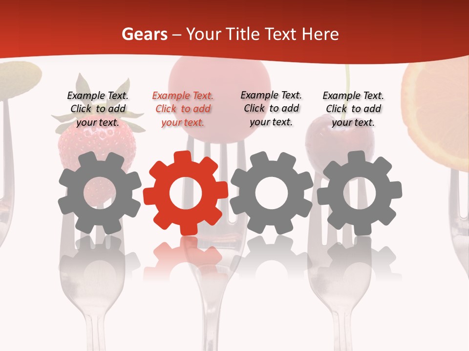 Five Snack Cherry PowerPoint Template