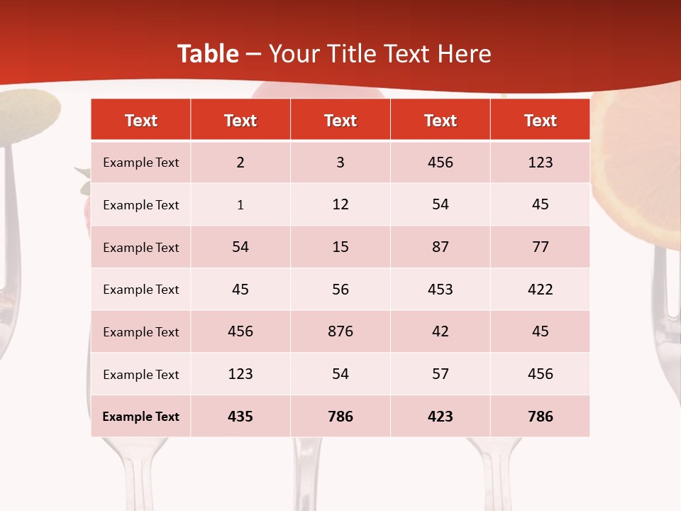 Five Snack Cherry PowerPoint Template