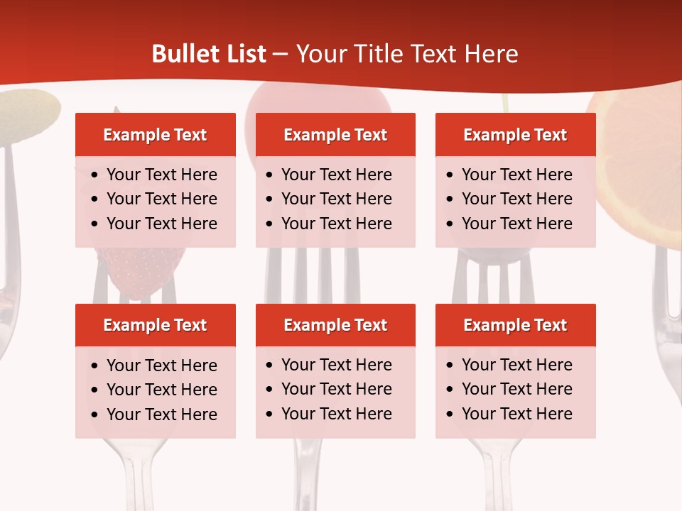 Five Snack Cherry PowerPoint Template