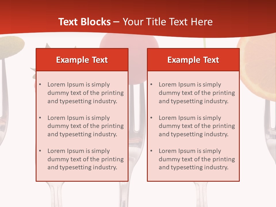 Five Snack Cherry PowerPoint Template
