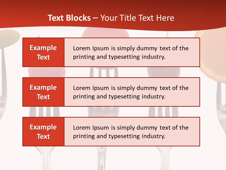 Five Snack Cherry PowerPoint Template