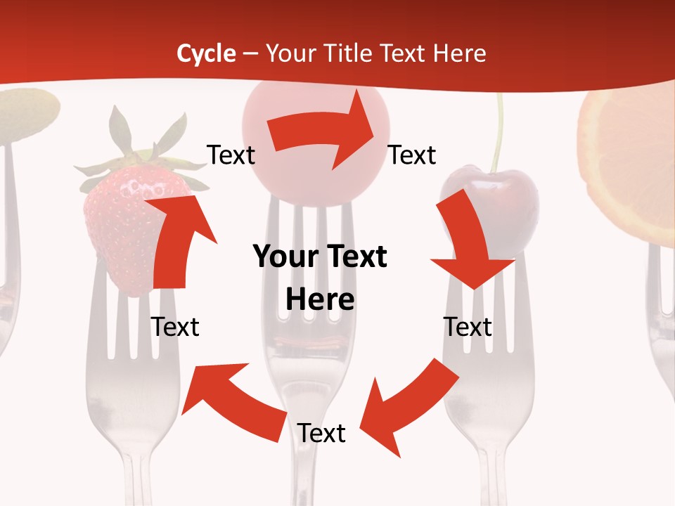 Five Snack Cherry PowerPoint Template