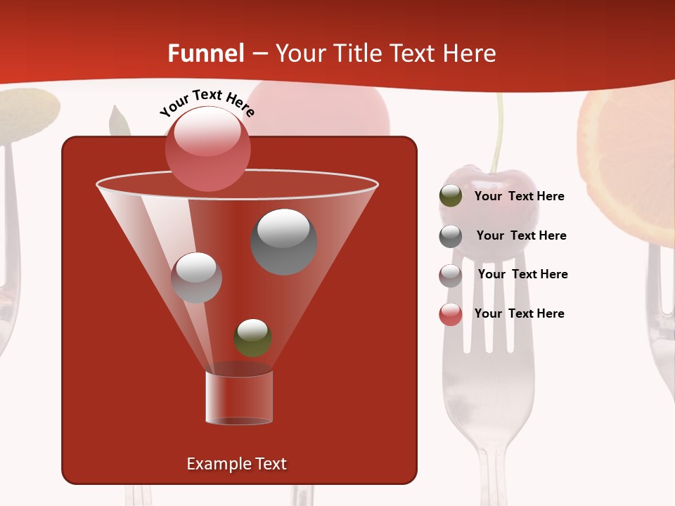 Five Snack Cherry PowerPoint Template