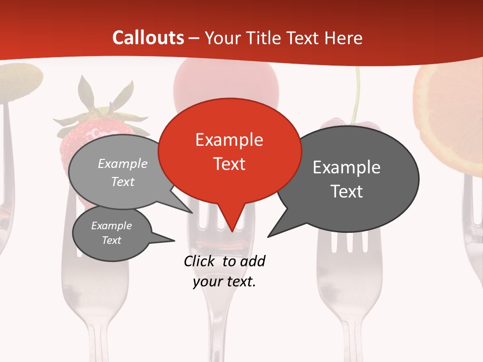 Five Snack Cherry PowerPoint Template