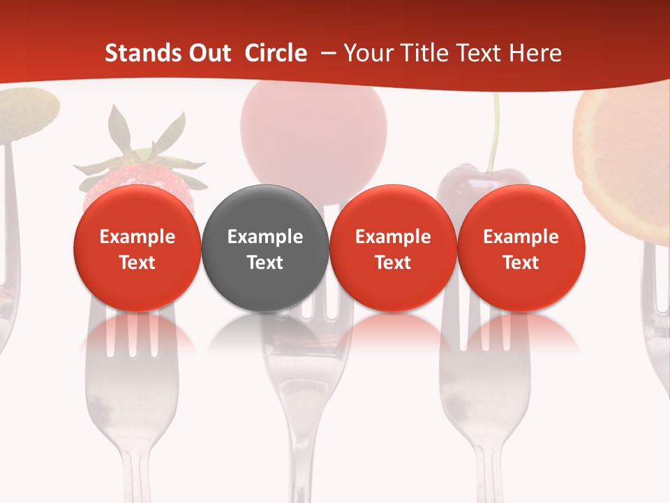 Five Snack Cherry PowerPoint Template