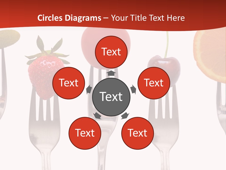 Five Snack Cherry PowerPoint Template