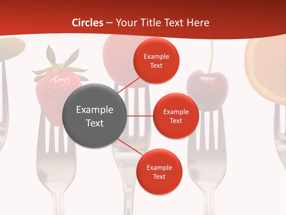 Five Snack Cherry PowerPoint Template