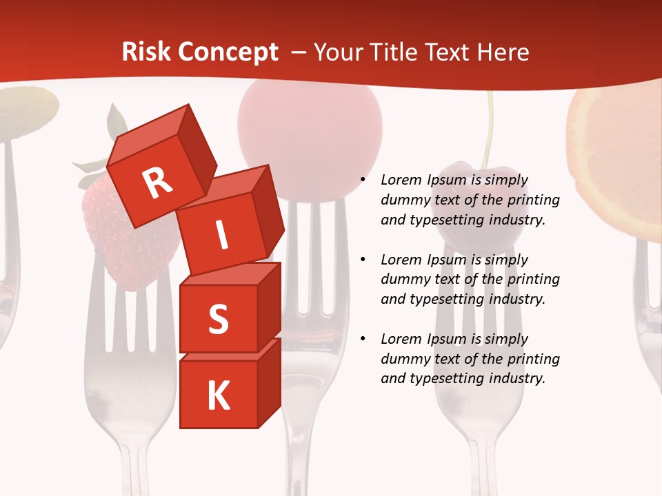 Five Snack Cherry PowerPoint Template