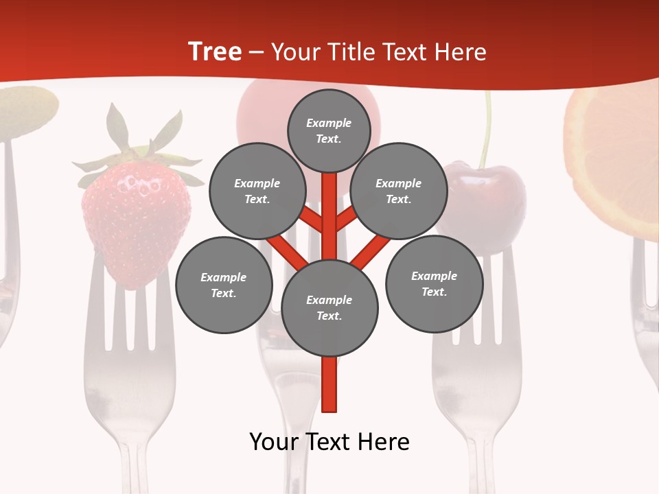 Five Snack Cherry PowerPoint Template