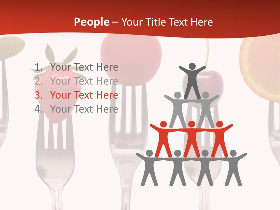 Five Snack Cherry PowerPoint Template