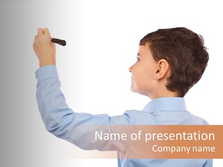 Student Educational Writing PowerPoint Template