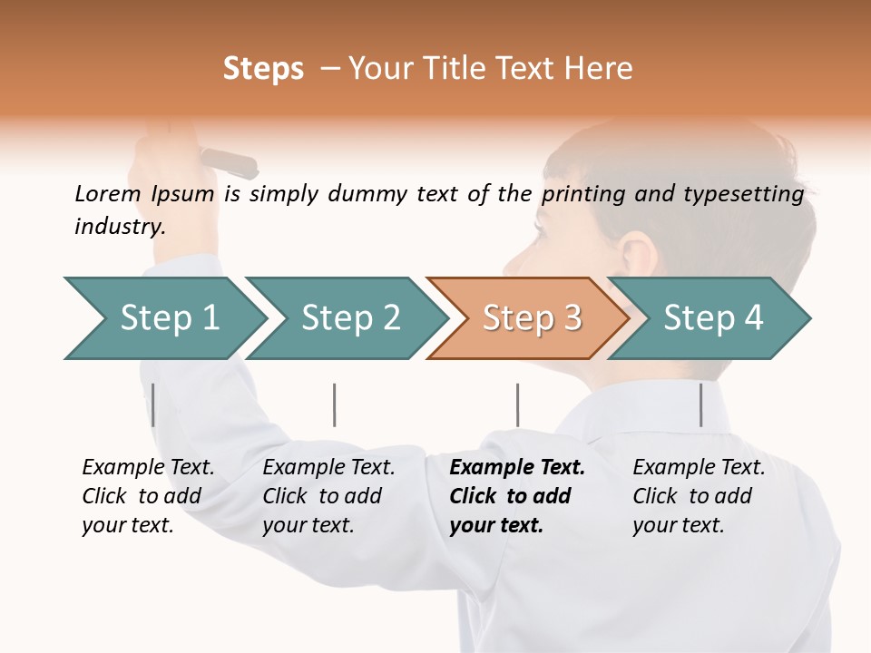 Student Educational Writing PowerPoint Template
