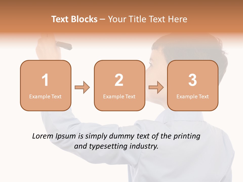 Student Educational Writing PowerPoint Template