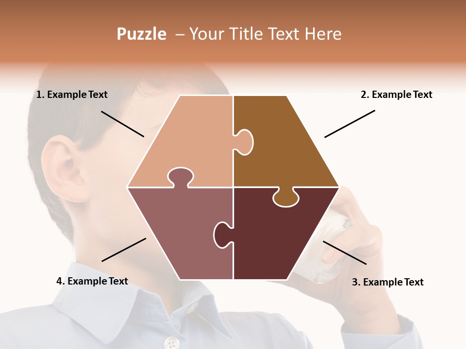 Holding Food Child PowerPoint Template