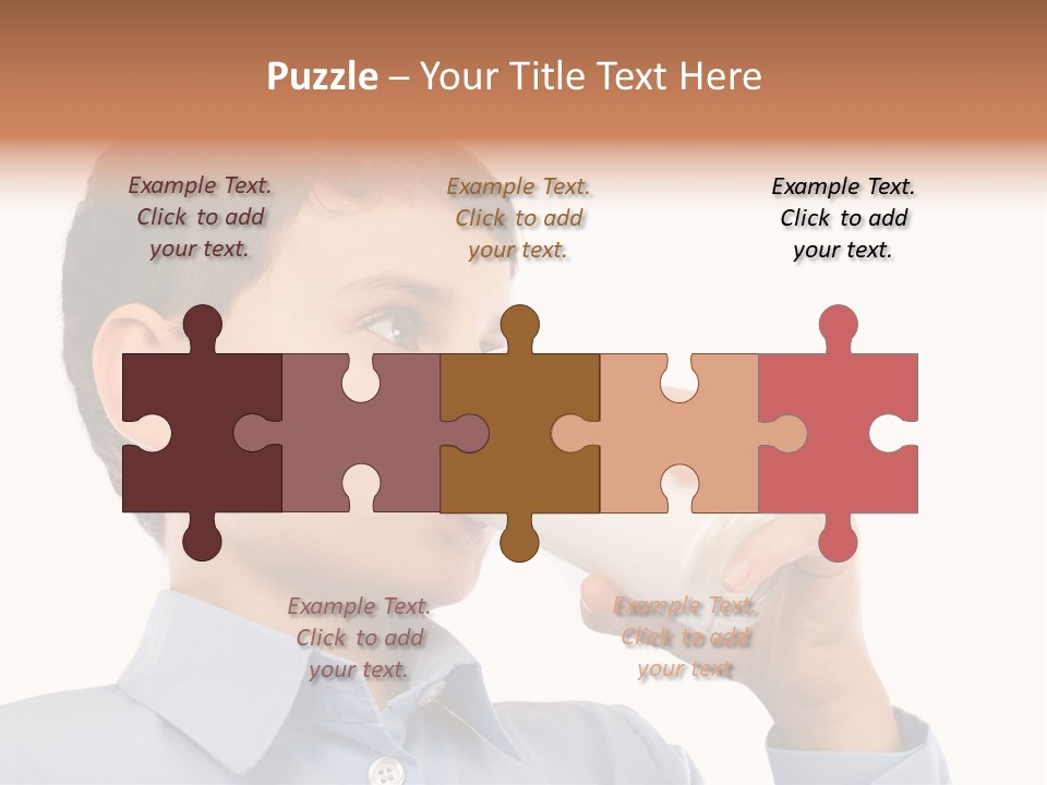 Holding Food Child PowerPoint Template