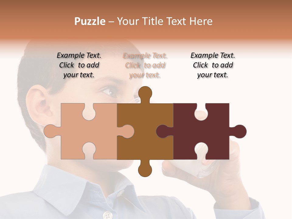 Holding Food Child PowerPoint Template