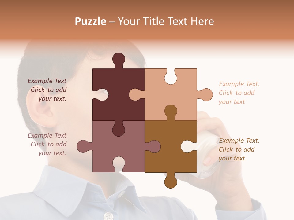 Holding Food Child PowerPoint Template