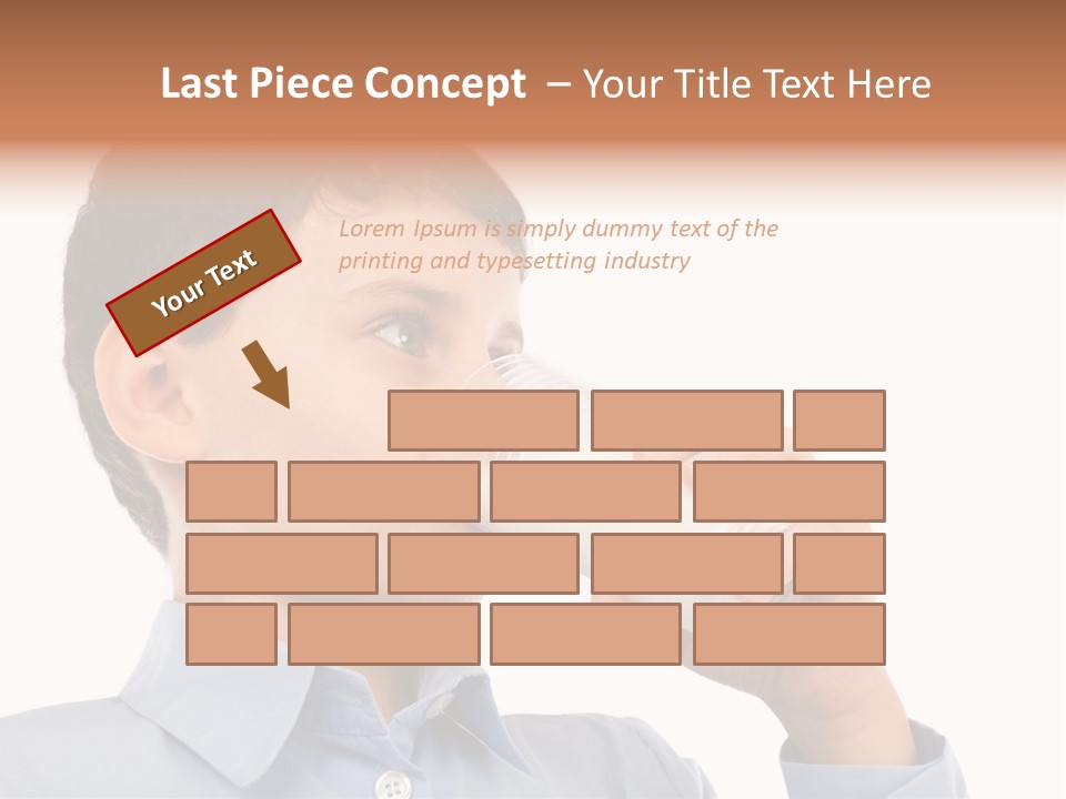 Holding Food Child PowerPoint Template