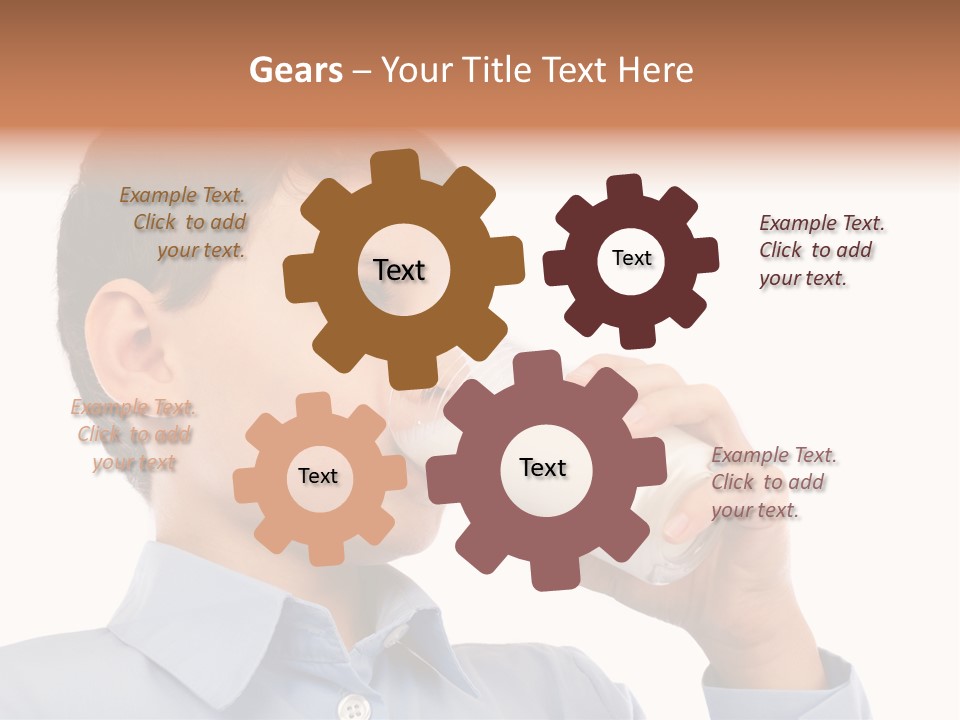 Holding Food Child PowerPoint Template