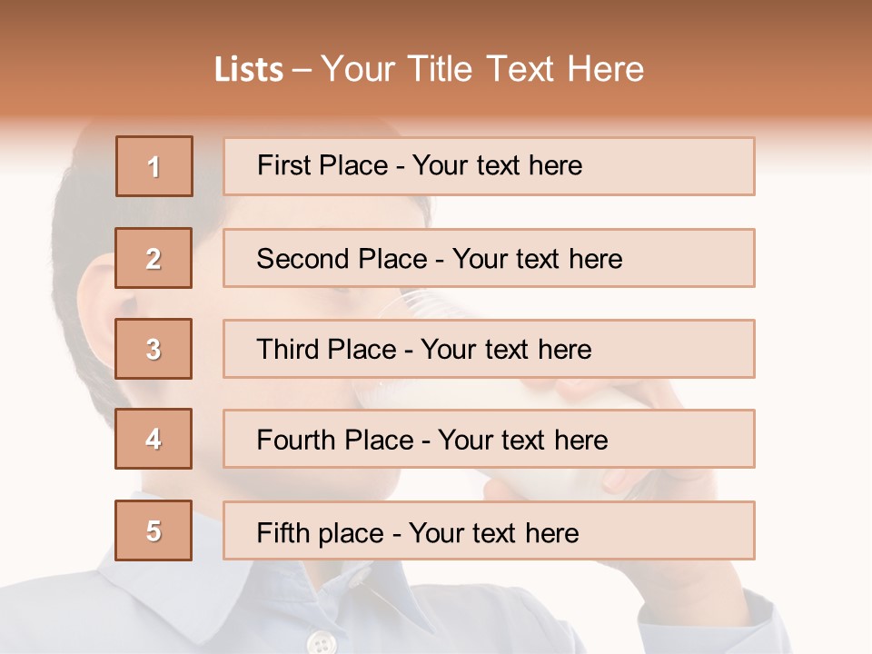 Holding Food Child PowerPoint Template
