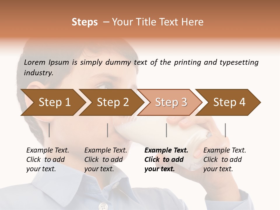 Holding Food Child PowerPoint Template