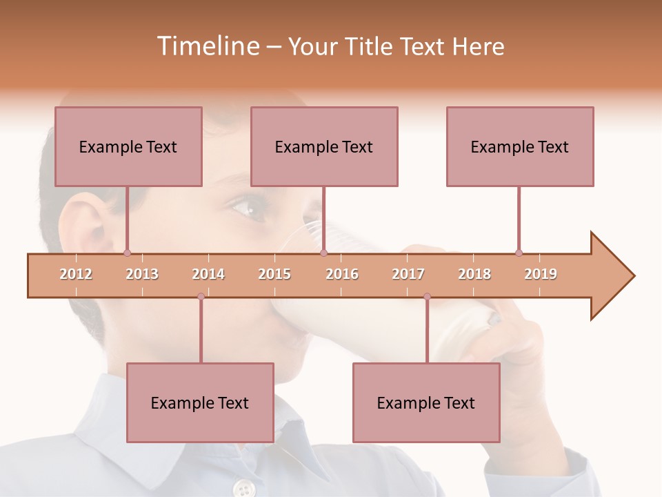 Holding Food Child PowerPoint Template