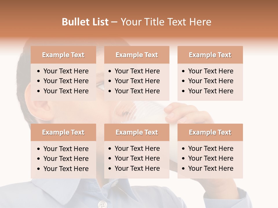 Holding Food Child PowerPoint Template