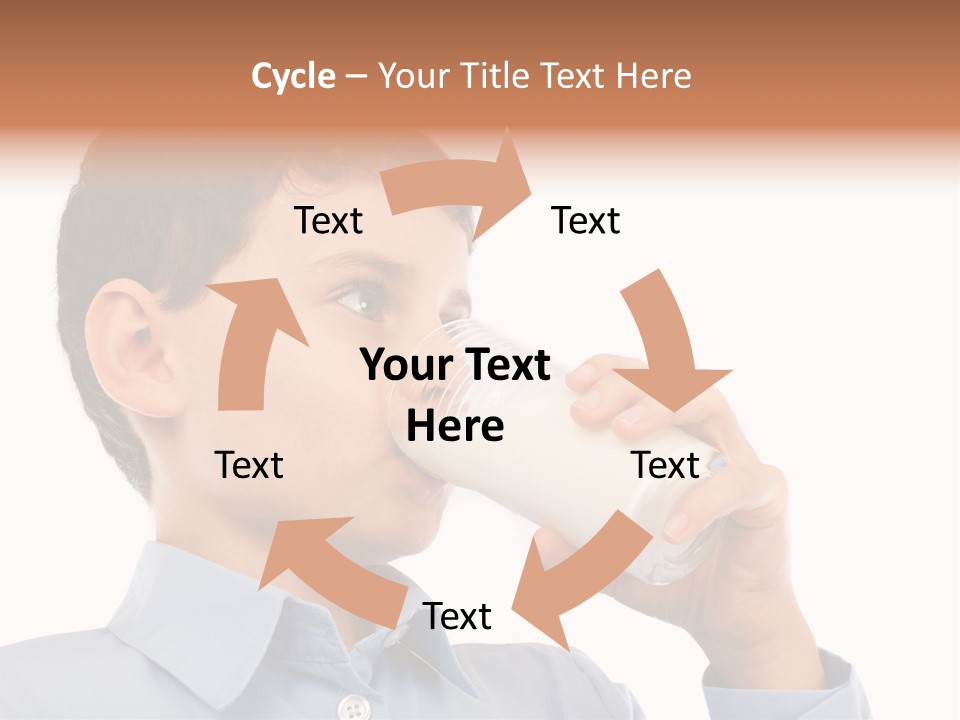 Holding Food Child PowerPoint Template