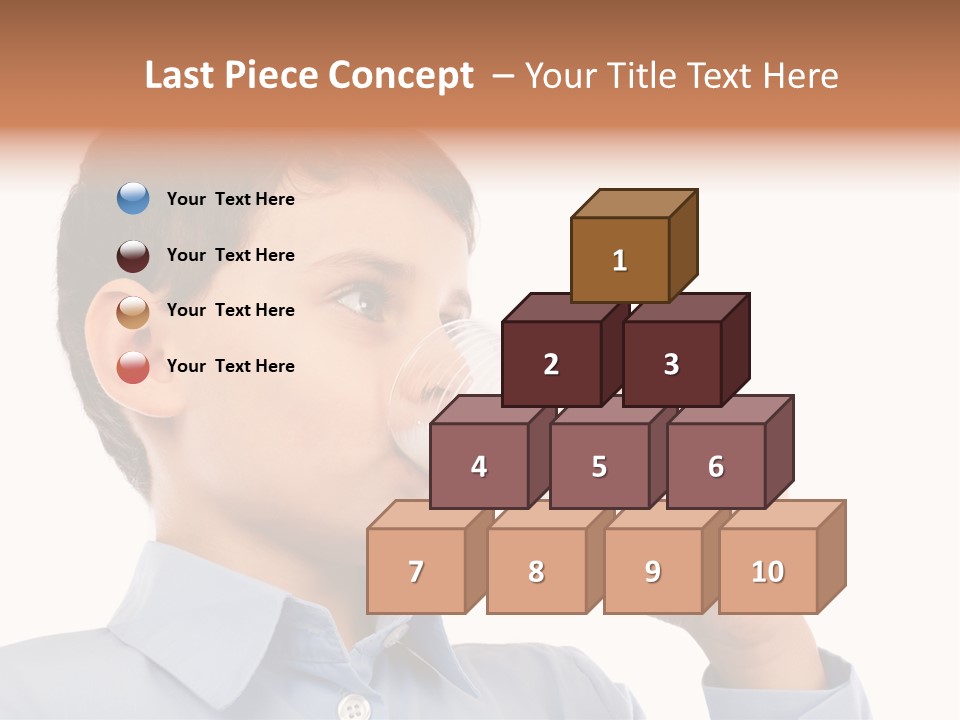 Holding Food Child PowerPoint Template