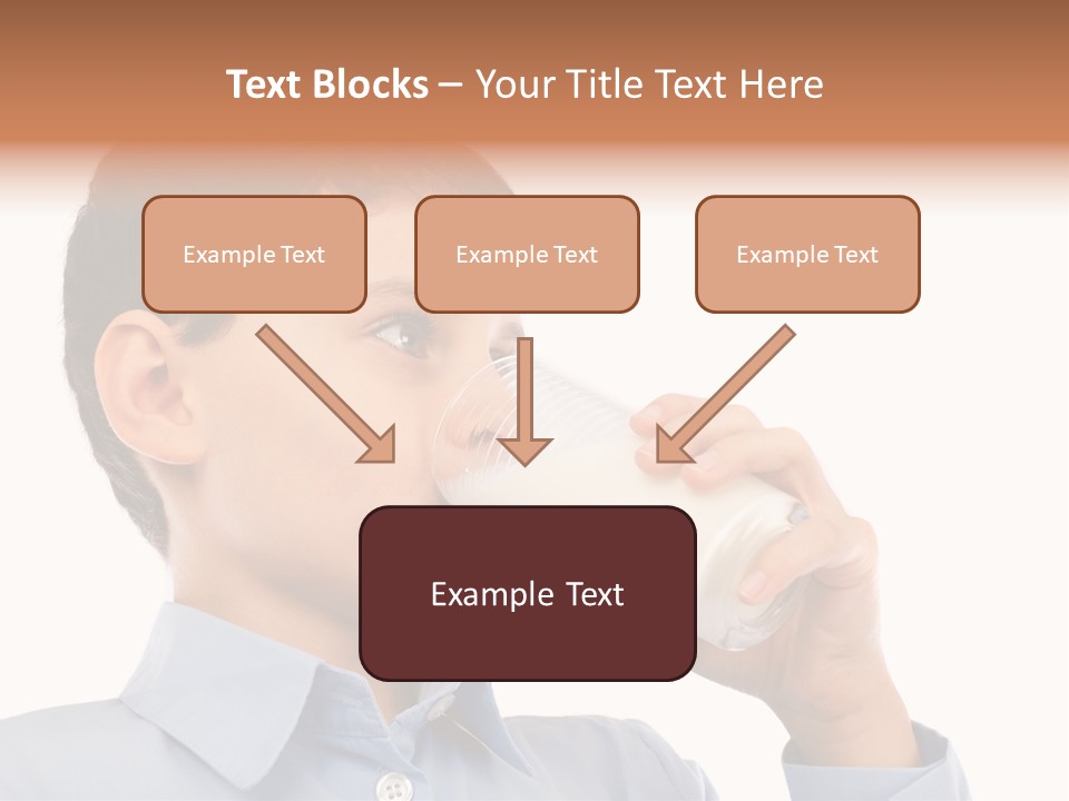 Holding Food Child PowerPoint Template