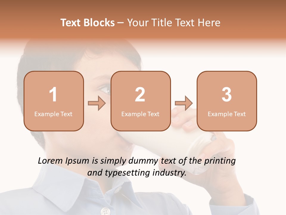 Holding Food Child PowerPoint Template