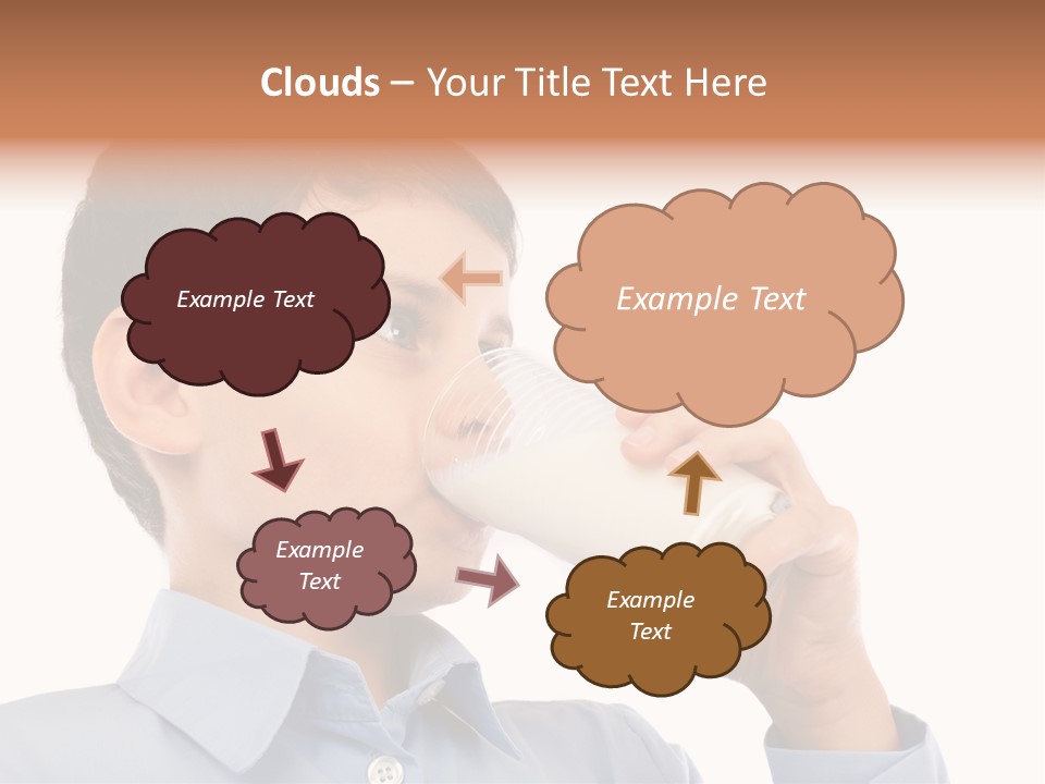 Holding Food Child PowerPoint Template