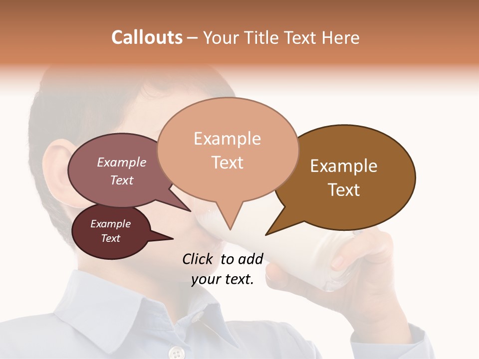 Holding Food Child PowerPoint Template