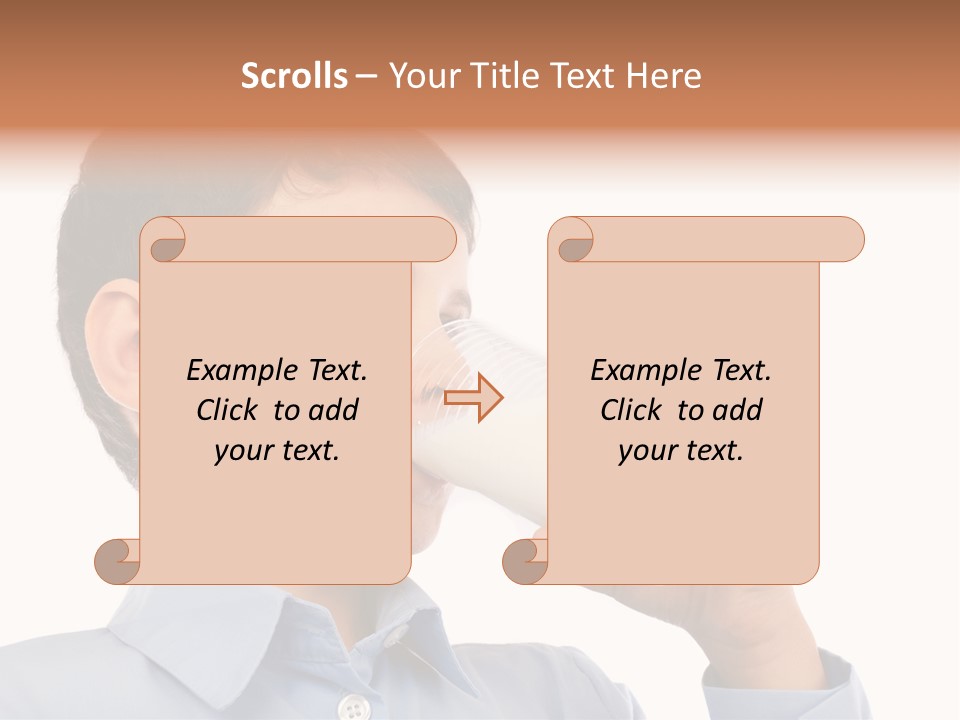 Holding Food Child PowerPoint Template