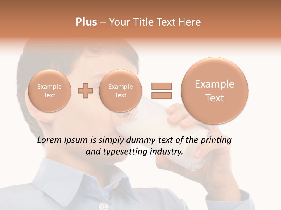 Holding Food Child PowerPoint Template