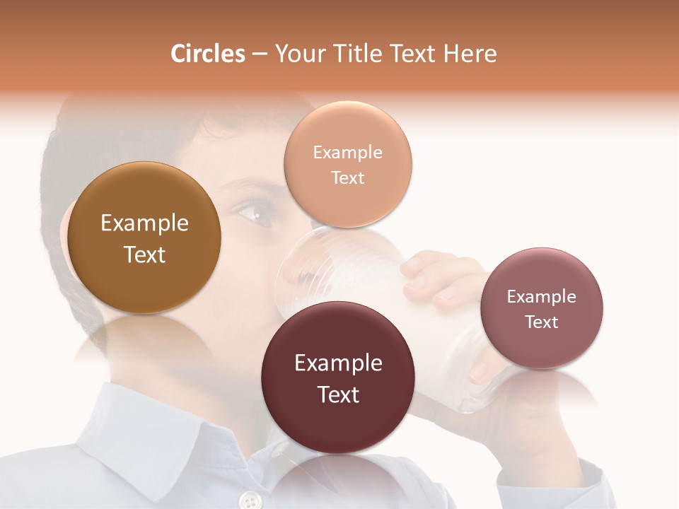 Holding Food Child PowerPoint Template