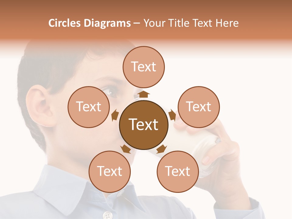 Holding Food Child PowerPoint Template