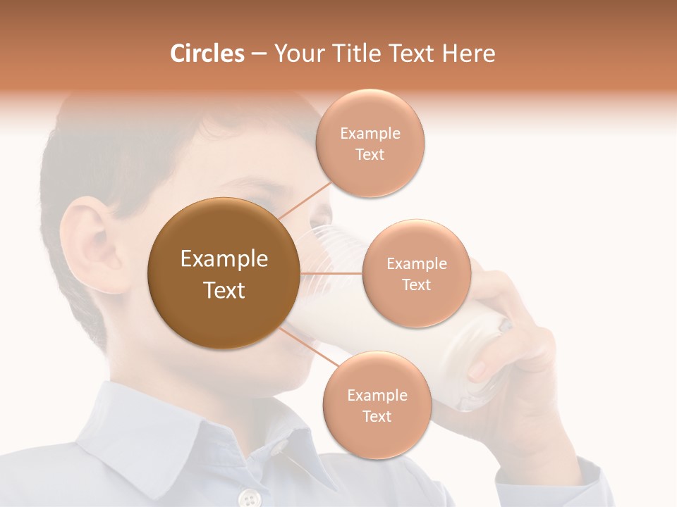 Holding Food Child PowerPoint Template